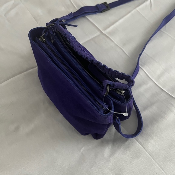NWT Free People Cody Cross body bag in purple suede. ONE has tags, others NWOT - Picture 13 of 15